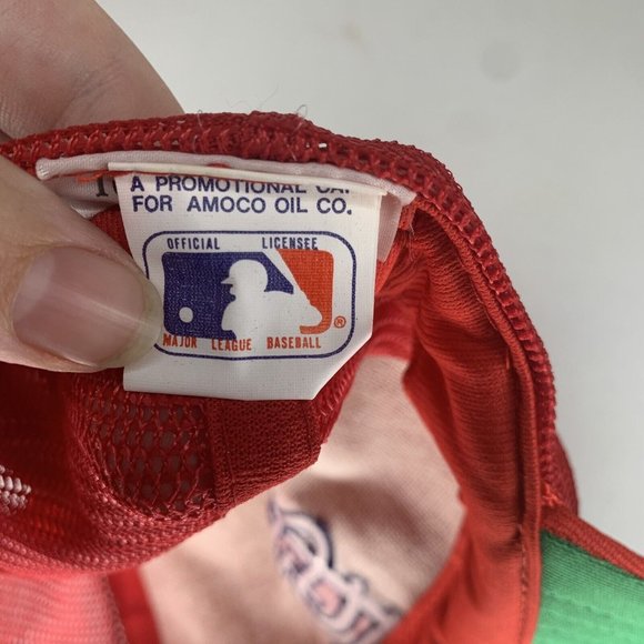 Vintage UII St Louis Cardinals Red OSFA Mesh Snap Back Hat MLB 90s Trucker Cap - Picture 6 of 7